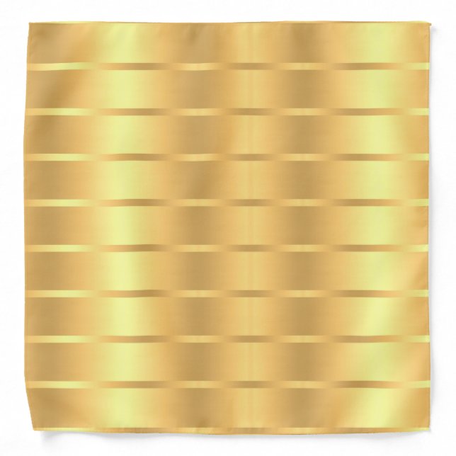 Faux Gold Template Elegant Trendy Glamorous Bandana (Front)