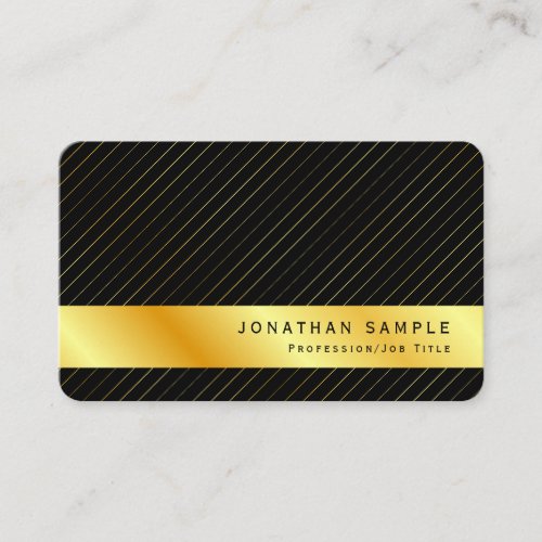 Faux Gold Template Personalized Modern Elegant Business Card