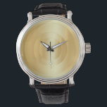 Faux Gold Trendy Glamorous Elegant Template Watch<br><div class="desc">Faux Gold Trendy Glamorous Elegant Template EWatch Watch.</div>