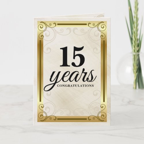 Faux gold universal employee anniversary