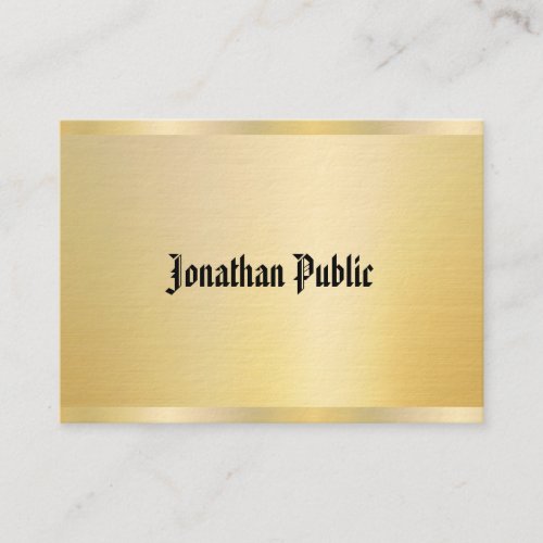 Faux Gold Vintage Template Elegant Classic America Business Card