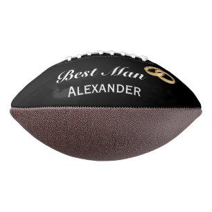 Faux Gold Wedding Rings Best Man Wedding Favor Football