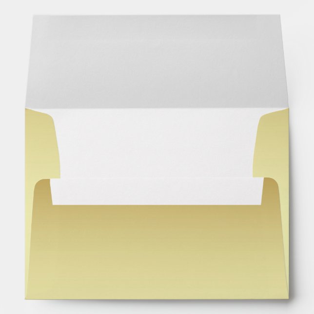 Faux Gold White Envelope (Back (Bottom))