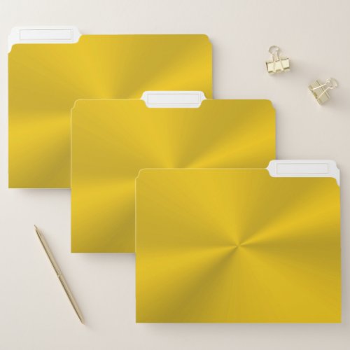 Faux gold with shiny effect file folder