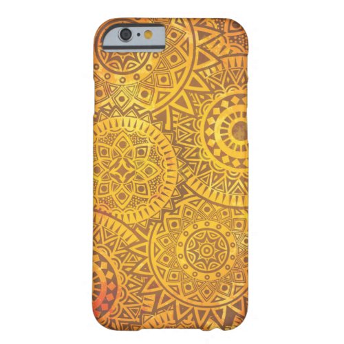 Faux Golden Suns pattern Barely There iPhone 6 Case