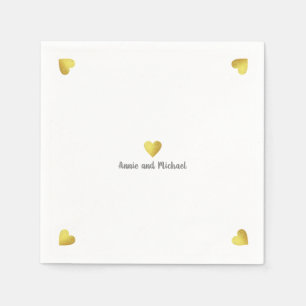 faux golf hearts love napkins