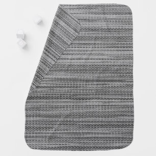 Faux Gray Fabric Baby Blanket