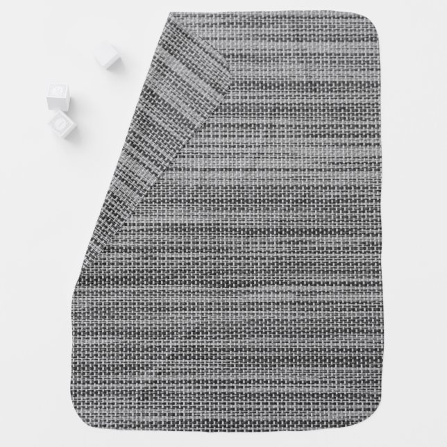 Faux Gray Fabric Baby Blanket (In Situ)