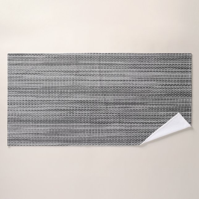 Faux Gray Fabric Bath Towel (Bath Towel)