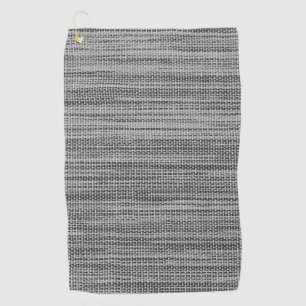 Faux Gray Fabric Cloth Modern Design Golf Towel