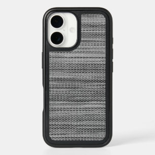 Faux Gray Fabric iPhone Case