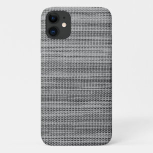 Faux Gray Fabric Modern Design iPhone Case