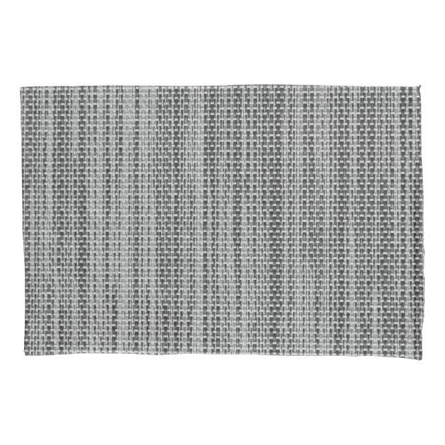 Faux Gray Fabric Pillow Case (Front)