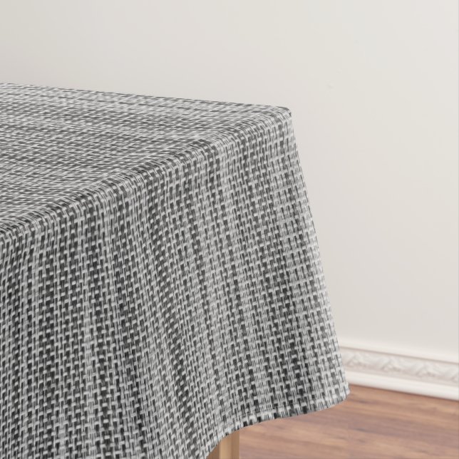 Faux Gray Fabric Tablecloth (In Situ)