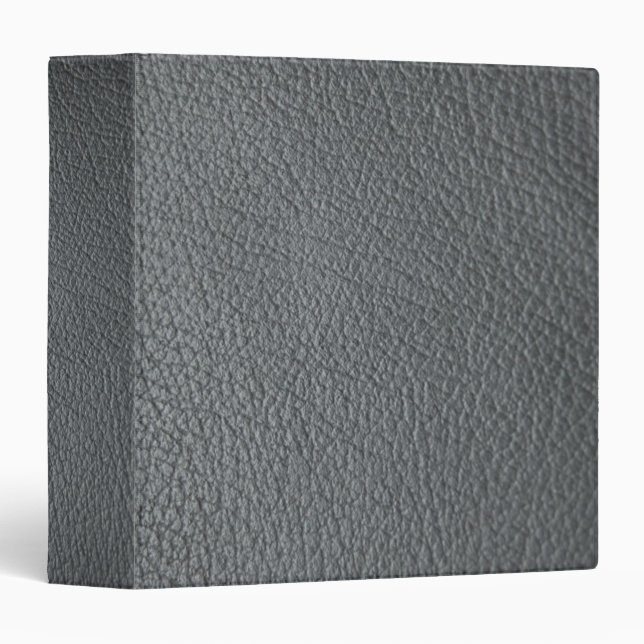 Faux Gray Leather Avery Binder (Front/Spine)