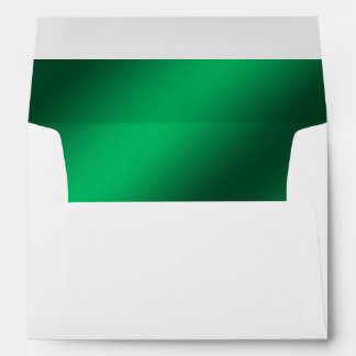 Faux Green Foil Lined Envelope