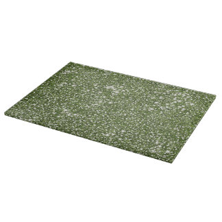 Faux Green Glitter Texture Look-like Graphic Cutting Board