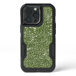 Faux Green Glitter Texture Look-like Graphic iPhone 13 Pro Case