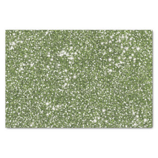Faux Green Glitter Texture Look-like Graphic Tissue Paper