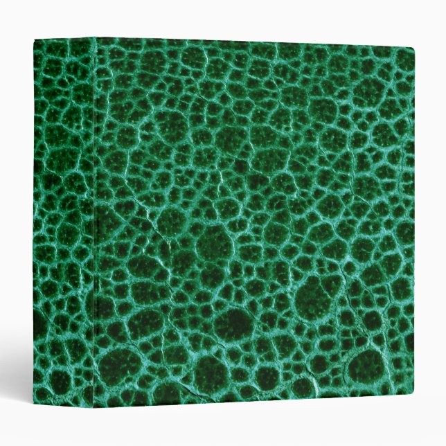 Faux Green Leather Avery Binder (Front/Spine)