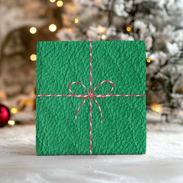 Faux Green Leather Texture Wrapping Wrapping Wrapping Paper Sheets (Faux Green Leather Texture Wrapping Wrapping Wrapping Paper Sheets)