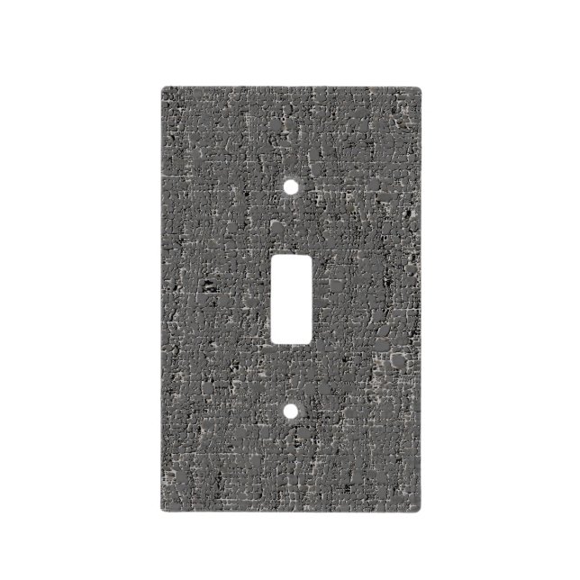 Faux Grey Concrete Light Switch Cover (Front)
