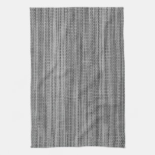 Faux Grey Cotton Kitchen Towel