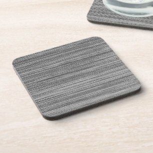 Faux Grey Fabric Beverage Coaster