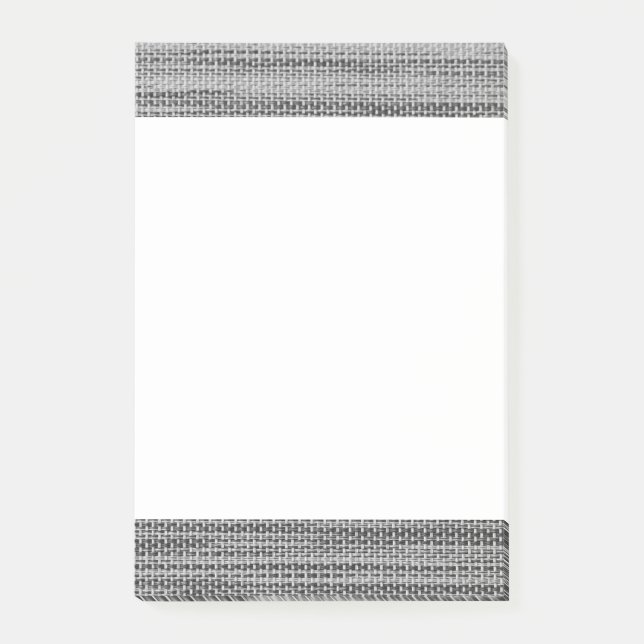 Faux Grey Fabric Frame Post-it® Notes (Front)