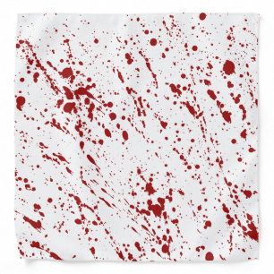 Faux Halloween Blood Spatter Bandana