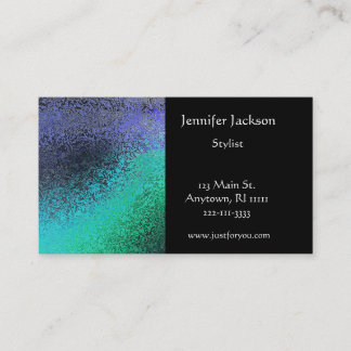 Faux Hammered Metal Business Cards
