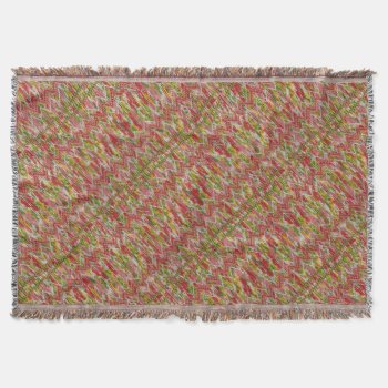 Faux Hand Smocked Chevrons Throw Blanket by PandaCatGallery at Zazzle