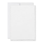 Faux Hand Torn Deckle Edge Print Wedding