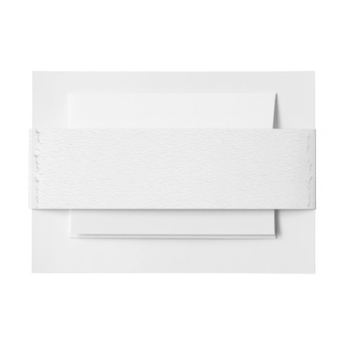 Faux Hand Torn Deckle Edge Wedding Invitation Belly Band