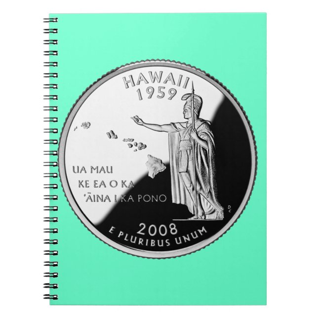Faux Hawaii State Quarter Notebook (Front)