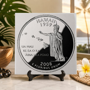Faux Hawaii State Quarter Tile