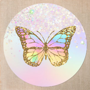 Pink Camo butterfly sticker - Sophie Swaney