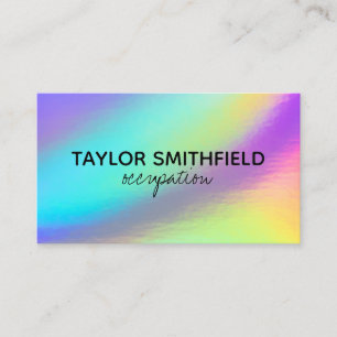 Faux Holographic Custom Business Card