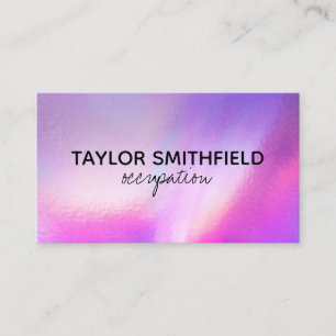 Faux Holographic Custom Business Card