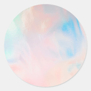 Faux Holographic Custom Classic Round Sticker
