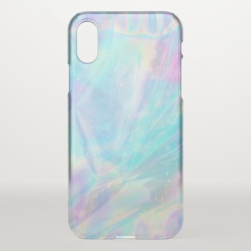 faux holographic design iPhone x case