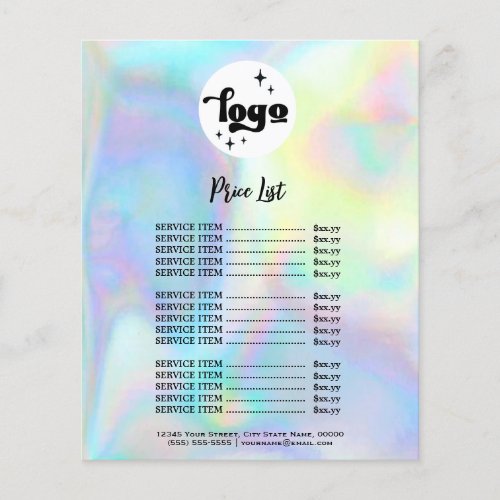  FAUX holographic effect Flyer