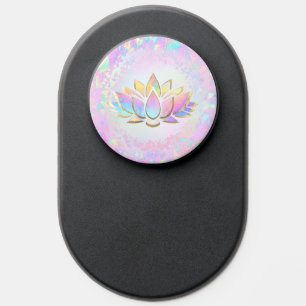 faux holographic lotus flower PopSocket
