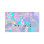 faux holographic opal photo business card faux holographic opal photo business card