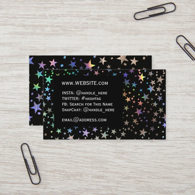 black holographic business cards theyre about creating opportunities and opening doors with every hand you shake Unique Custom Holographic Business Cards