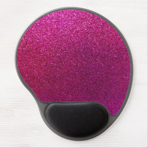Faux Hot Pink Glitter Background Sparkle Gel Mouse Pad