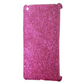 Faux Hot Pink Glitter iPad Mini Cover (Back Left)