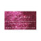 Faux Hot Pink Glitter Modern Business Card