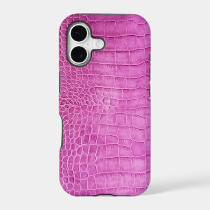 Faux Hot Pink Leather iPhone 17 Case