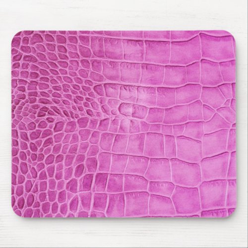 Faux Hot Pink Leather Mouse Pad